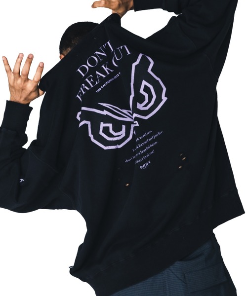 BAD BOY（バッドボーイ）の「【BADBOY】PRDX別注BADBOYダメージスウェット（スウェット・レディース・グレー/ブラック・LARGE/MEDIUM）」の18枚目の写真