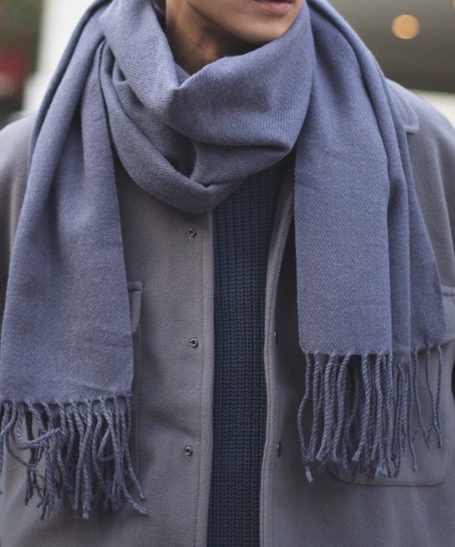 WEGO（ウィゴー）の「WEGO/ボリュームマフラー（ストール/ショール・レディース・ブラック/ベージュ/ネイビー/グレー/ブラック系その他/グレー系その他/ワイン・FREE）」の4枚目の写真