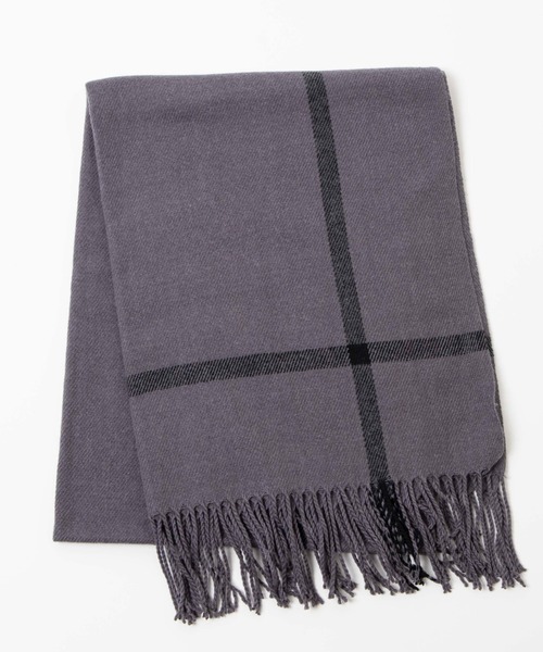 WEGO（ウィゴー）の「WEGO/ボリュームマフラー（ストール/ショール・レディース・ブラック/ベージュ/ネイビー/グレー/ブラック系その他/グレー系その他/ワイン・FREE）」の14枚目の写真