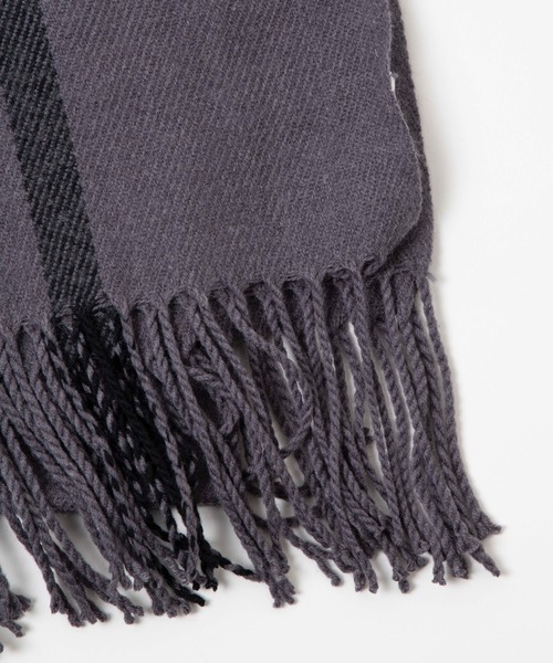 WEGO（ウィゴー）の「WEGO/ボリュームマフラー（ストール/ショール・レディース・ブラック/ベージュ/ネイビー/グレー/ブラック系その他/グレー系その他/ワイン・FREE）」の8枚目の写真
