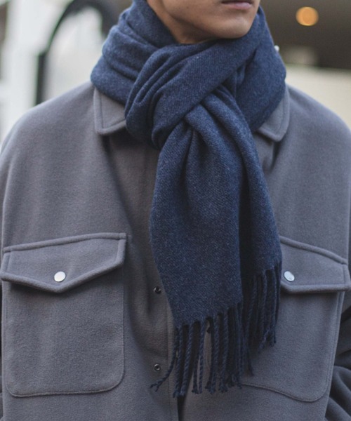 WEGO（ウィゴー）の「WEGO/ボリュームマフラー（ストール/ショール・レディース・ブラック/ベージュ/ネイビー/グレー/ブラック系その他/グレー系その他/ワイン・FREE）」の17枚目の写真