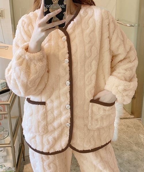 ちび Rady もこもこ セットアップ 2枚セット 双子 ちび Rady もこもこ セットアップ 2枚セット 双子