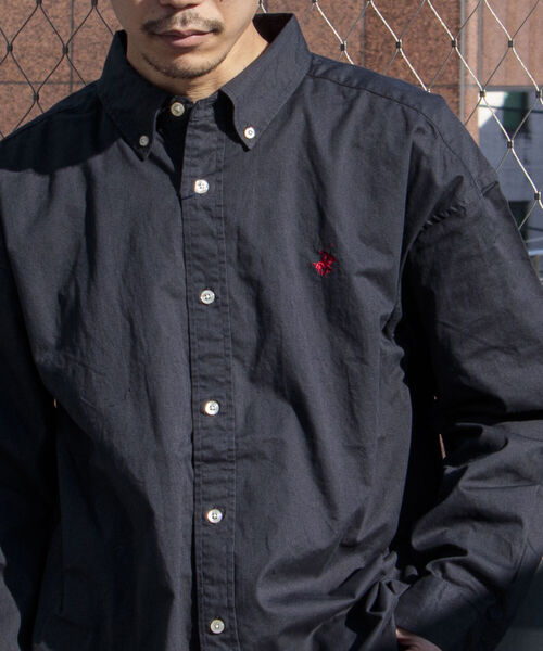 BEVERLY HILLS POLO CLUB（ビバリーヒルズポロクラブ）の「【BEVERLY HILLS POLO CLUB/ビバリーヒルズポロクラブ】ビッグB.Dシャツ（シャツ/ブラウス・メンズ・ホワイト/ライトブルー/ブラック/ベージュ/グリーン・MEDIUM/LARGE/X-LARGE）」の3枚目の写真