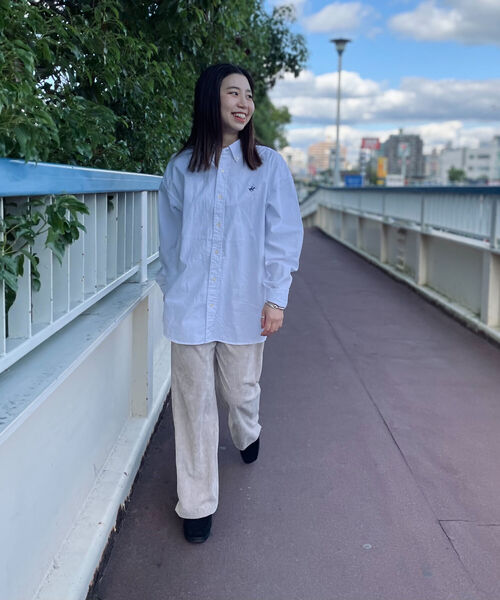 BEVERLY HILLS POLO CLUB（ビバリーヒルズポロクラブ）の「【BEVERLY HILLS POLO CLUB/ビバリーヒルズポロクラブ】ビッグB.Dシャツ（シャツ/ブラウス・メンズ・ホワイト/ライトブルー/ブラック/ベージュ/グリーン・MEDIUM/LARGE/X-LARGE）」の12枚目の写真