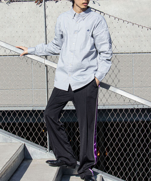 BEVERLY HILLS POLO CLUB（ビバリーヒルズポロクラブ）の「【BEVERLY HILLS POLO CLUB/ビバリーヒルズポロクラブ】ビッグB.Dシャツ（シャツ/ブラウス・メンズ・ホワイト/ライトブルー/ブラック/ベージュ/グリーン・MEDIUM/LARGE/X-LARGE）」の17枚目の写真