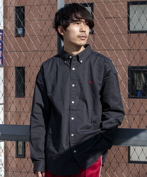 BEVERLY HILLS POLO CLUB（ビバリーヒルズポロクラブ）の「【BEVERLY HILLS POLO CLUB/ビバリーヒルズポロクラブ】ビッグB.Dシャツ（シャツ/ブラウス・メンズ・ホワイト/ライトブルー/ブラック/ベージュ/グリーン・MEDIUM/LARGE/X-LARGE）」の21枚目の写真