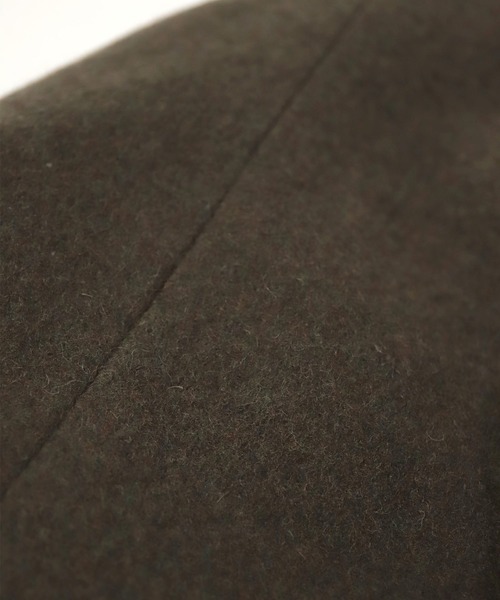 BASISBROEK（バシスブルック）の「[ BASISBROEK ] GREAT　メルトンウールオーバーロングコート（チェスターコート・レディース・ブラウン/ブラック/オリーブ/ベージュ・1）」の9枚目の写真