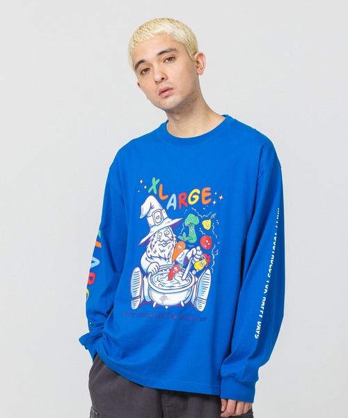 XLARGE（エクストララージ）の「VEGATABLE L/S TEE（Tシャツ/カットソー・メンズ・ホワイト/ブラック/ブルー・S/M/L/XL）」の3枚目の写真