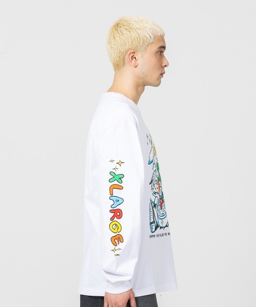 XLARGE（エクストララージ）の「VEGATABLE L/S TEE（Tシャツ/カットソー・メンズ・ホワイト/ブラック/ブルー・S/M/L/XL）」の6枚目の写真