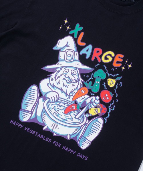 XLARGE（エクストララージ）の「VEGATABLE L/S TEE（Tシャツ/カットソー・メンズ・ホワイト/ブラック/ブルー・S/M/L/XL）」の10枚目の写真