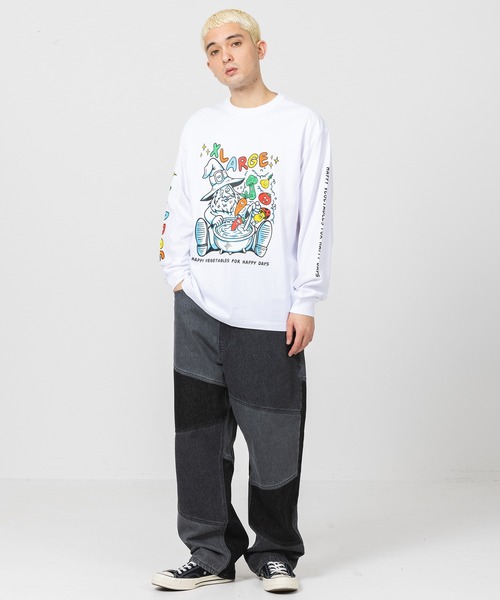 XLARGE（エクストララージ）の「VEGATABLE L/S TEE（Tシャツ/カットソー・メンズ・ホワイト/ブラック/ブルー・S/M/L/XL）」の14枚目の写真