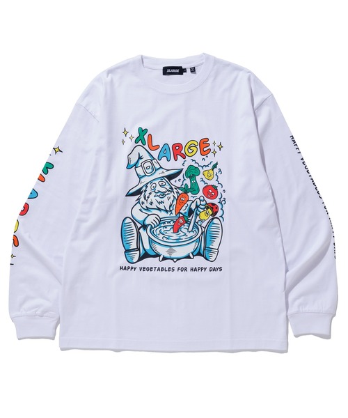 XLARGE（エクストララージ）の「VEGATABLE L/S TEE（Tシャツ/カットソー・メンズ・ホワイト/ブラック/ブルー・S/M/L/XL）」の19枚目の写真