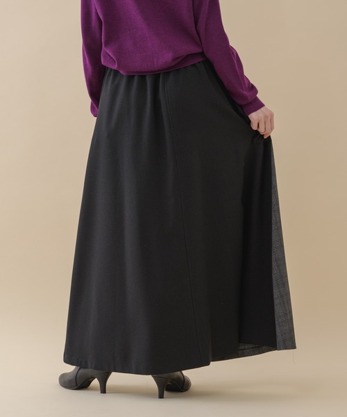 La SRIC（ラスリック）の「La SRIC チェック切替 ZIP スカート（スカート・レディース・グレー/ブラック・FREE）」の20枚目の写真