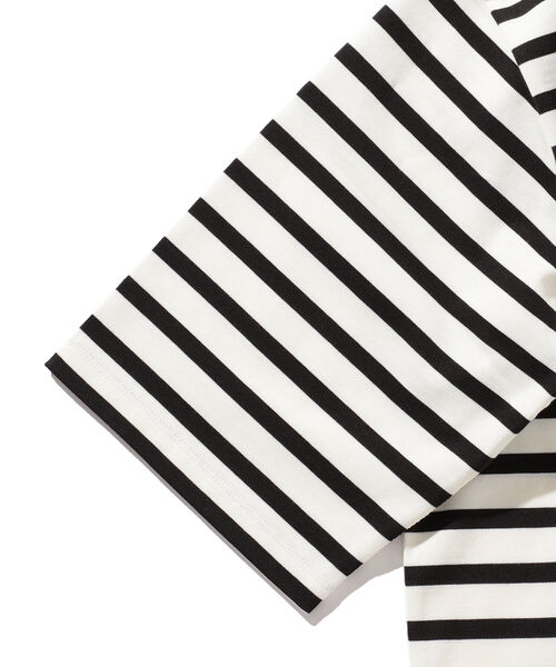 BEAMS LIGHTS（ビームスライツ）の「BEAMS LIGHTS / スプレンダーツイスト リンガーネック ボーダー Tシャツ（Tシャツ/カットソー・メンズ・ホワイト/グレー/ワイン・SMALL/MEDIUM/LARGE）」の5枚目の写真