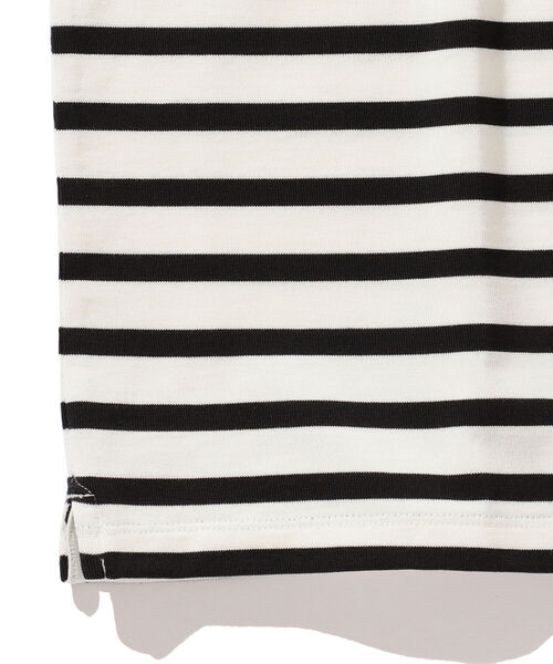 BEAMS LIGHTS（ビームスライツ）の「BEAMS LIGHTS / スプレンダーツイスト リンガーネック ボーダー Tシャツ（Tシャツ/カットソー・メンズ・ホワイト/グレー/ワイン・SMALL/MEDIUM/LARGE）」の6枚目の写真