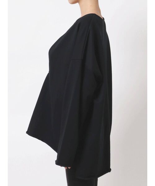 EMODA（エモダ）の「Vネックオーバートップ（Tシャツ/カットソー・レディース・ブラック/ブルー/アイボリー・FREE）」の11枚目の写真