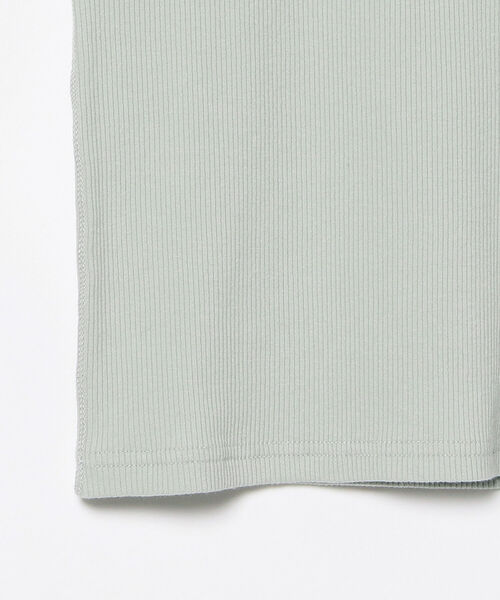 BEAMS LIGHTS(ビームスライツ)の「BEAMS LIGHTS / テレコ リブ ハーフスリーブ Tシャツ(Tシャツ/カットソー・レディース・ホワイト/ブラック/サックスブルー・ONE SIZE)」の17枚目の写真