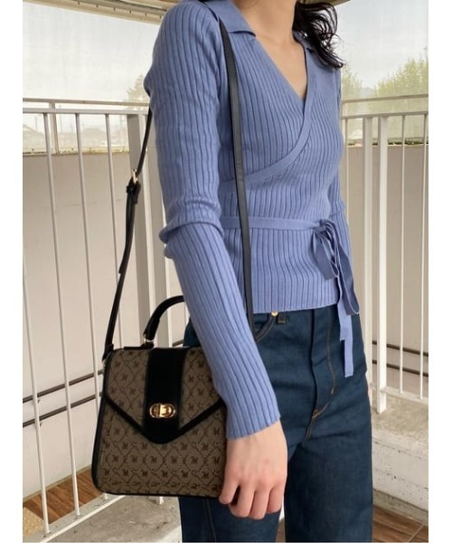 MOUSSYバッグ MONOGRAM MINI SHOULDERブラック MOUSSY MONOGRAM MINI SHOULDER バッグ BEG -靴＆ファッション