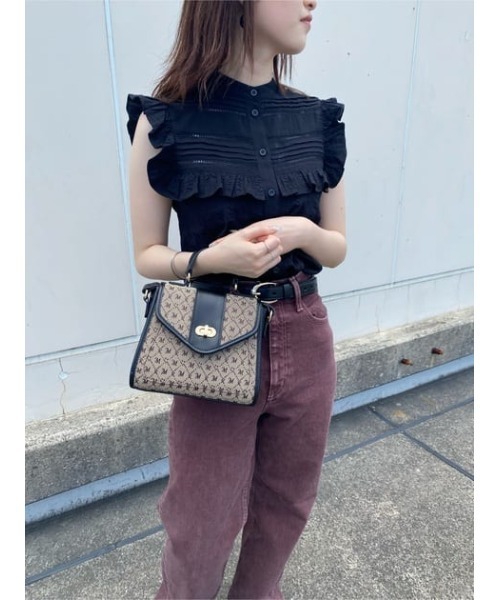 MOUSSY（マウジー）の「MONOGRAM MINI SHOULDER バッグ（ショルダーバッグ・レディース・ライトグリーン/ベージュ/ブラウン・FREE）」の20枚目の写真