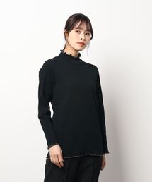 Samansa Mos2 | 配色メローハイネックカットソー(Tシャツ/カットソー)