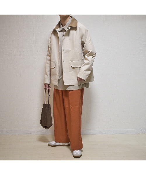 MinoriTY（マイノリティ）の「【MinoriTY】セミフレアシルエット カラースラックス パンツ メンズ 無地 秋服 夏服 ワイドパンツ（スラックス・メンズ・オレンジ/ブルー・M/L）」の18枚目の写真