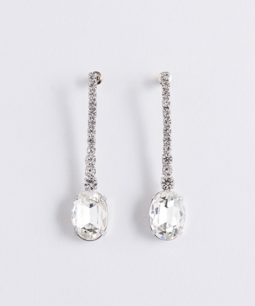 J1U by LA BELLE ETUDE（ジユウバイラベルエチュード）の「ビジュラインピアス（ピアス（両耳用）・レディース・シルバー・FREE）」の3枚目の写真