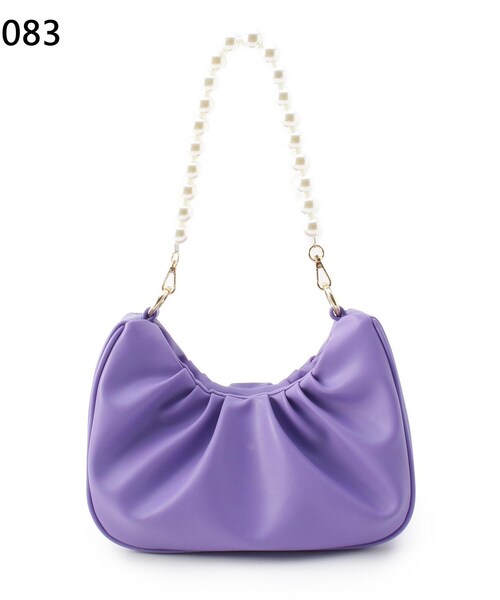 ESPERANZA(エスペランサ)の「【3WAY】パールハンドルバッグ(ショルダーバッグ・レディース・アイボリー/パープル系・FREE)」の14枚目の写真