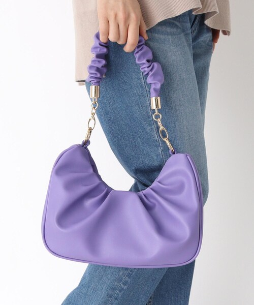 ESPERANZA(エスペランサ)の「【3WAY】パールハンドルバッグ(ショルダーバッグ・レディース・アイボリー/パープル系・FREE)」の17枚目の写真