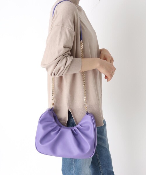 ESPERANZA(エスペランサ)の「【3WAY】パールハンドルバッグ(ショルダーバッグ・レディース・アイボリー/パープル系・FREE)」の19枚目の写真