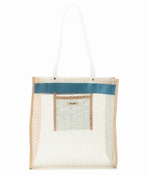 Casselini（キャセリーニ）の「Casselini(キャセリーニ)プリントチュールトート（トートバッグ・レディース・オレンジ/ブルー/グリーン・FREE）」の10枚目の写真