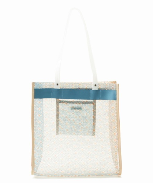 Casselini（キャセリーニ）の「Casselini(キャセリーニ)プリントチュールトート（トートバッグ・レディース・オレンジ/ブルー/グリーン・FREE）」の4枚目の写真