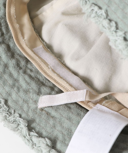 SENSE OF PLACE by URBAN RESEARCH（センスオブプレイスバイアーバンリサーチ）の「キャンバスフリンジバケットハット（ハット・レディース・カーキ/ブラック/アイボリー・ONE）」の12枚目の写真