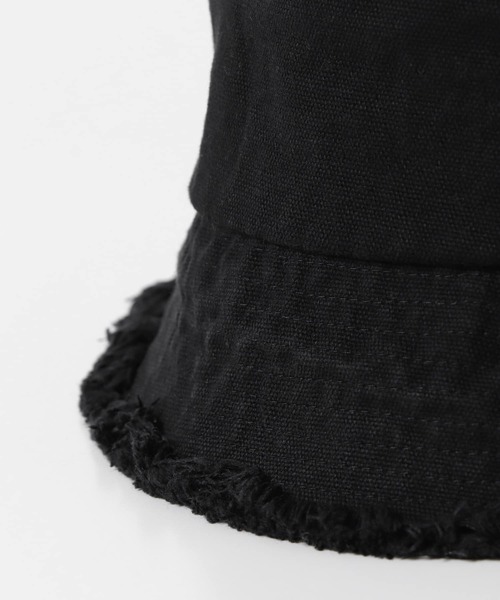 SENSE OF PLACE by URBAN RESEARCH（センスオブプレイスバイアーバンリサーチ）の「キャンバスフリンジバケットハット（ハット・レディース・カーキ/ブラック/アイボリー・ONE）」の5枚目の写真