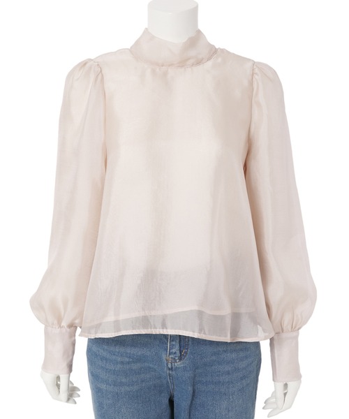 fifth（フィフス）の「オーガンジーバックリボンブラウス（シャツ/ブラウス・レディース・ホワイト/ピンクベージュ・M）」の14枚目の写真