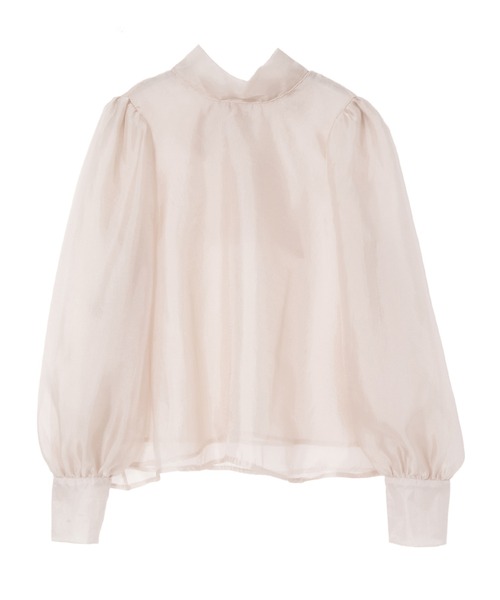 fifth（フィフス）の「オーガンジーバックリボンブラウス（シャツ/ブラウス・レディース・ホワイト/ピンクベージュ・M）」の6枚目の写真