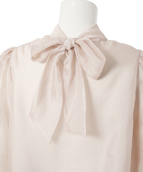 fifth（フィフス）の「オーガンジーバックリボンブラウス（シャツ/ブラウス・レディース・ホワイト/ピンクベージュ・M）」の11枚目の写真
