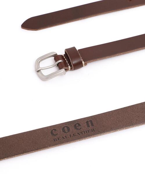 coen(コーエン)の「栃木レザーベルト20mm(ベルト・レディース・ダークブラウン/ブラウン/ブラック・FREE)」の6枚目の写真