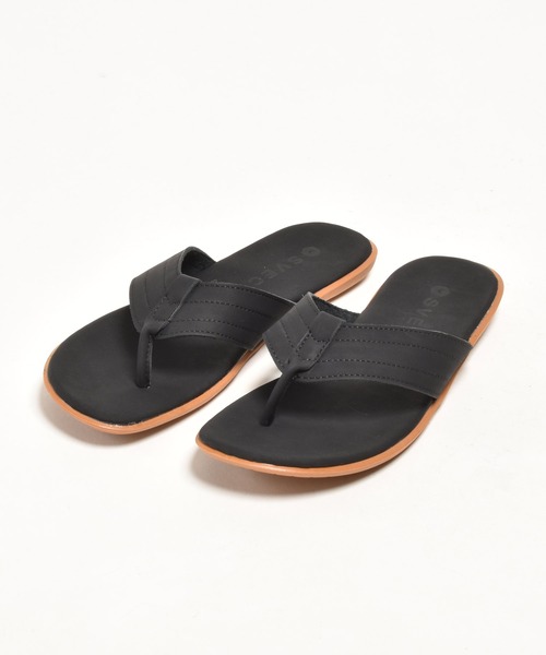 SVEC（シュベック）の「クラシック トングサンダル（サンダル・メンズ・ベージュ系その他/ブラック・41/42/43/44/40）」の2枚目の写真