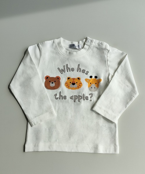 ACOBA（ACOBA）の「動物仕掛長袖Ｔシャツ（Tシャツ/カットソー・キッズ・ホワイト/イエロー・90/100/110/120/80/130/95）」の2枚目の写真