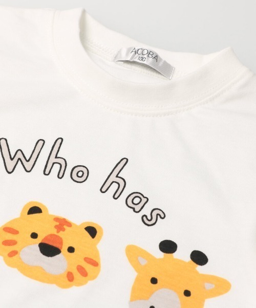 ACOBA（ACOBA）の「動物仕掛長袖Ｔシャツ（Tシャツ/カットソー・キッズ・ホワイト/イエロー・90/100/110/120/80/130/95）」の9枚目の写真
