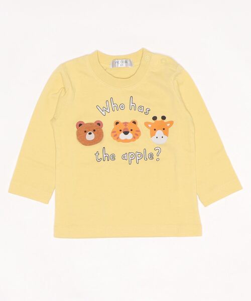 ACOBA（ACOBA）の「動物仕掛長袖Ｔシャツ（Tシャツ/カットソー・キッズ・ホワイト/イエロー・90/100/110/120/80/130/95）」の12枚目の写真
