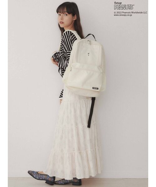 merry jenny(メリージェニー)の「PEANUTS backpack(バックパック/リュック・レディース・ブラック/オフホワイト・FREE)」の14枚目の写真