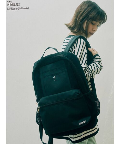 merry jenny(メリージェニー)の「PEANUTS backpack(バックパック/リュック・レディース・ブラック/オフホワイト・FREE)」の17枚目の写真