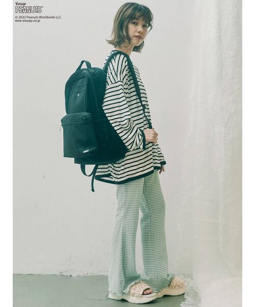 merry jenny(メリージェニー)の「PEANUTS backpack(バックパック/リュック・レディース・ブラック/オフホワイト・FREE)」の21枚目の写真