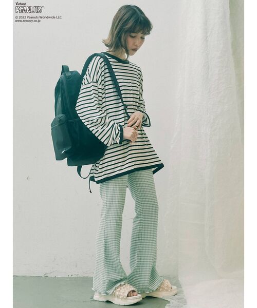 merry jenny(メリージェニー)の「PEANUTS backpack(バックパック/リュック・レディース・ブラック/オフホワイト・FREE)」の22枚目の写真