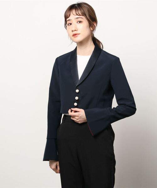 Corcovado コルコバード のテーラードジャケット ショート丈ジャケット を購入できます Double Standard Clothing ショート丈ジャケット テーラードジャケット Corcovado コルコバード のファッション なブランドデザイナーの