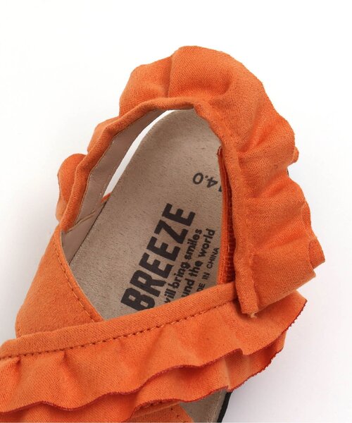 BREEZE（ブリーズ）の「フリルサンダル（サンダル・キッズ・オレンジ/キャメル・18/17/19/15 /14/16）」の13枚目の写真