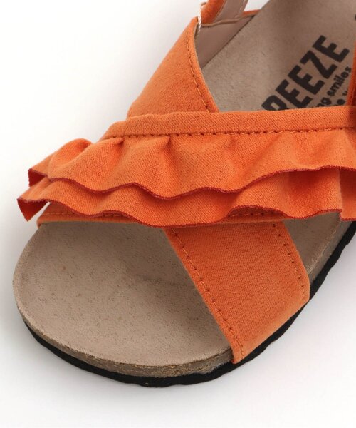 BREEZE（ブリーズ）の「フリルサンダル（サンダル・キッズ・オレンジ/キャメル・18/17/19/15 /14/16）」の15枚目の写真