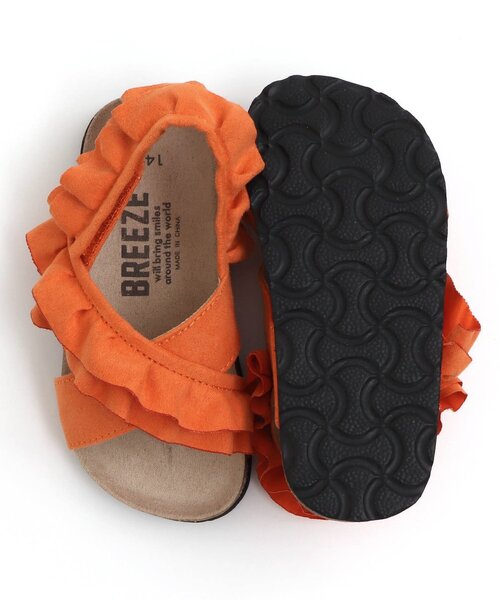 BREEZE（ブリーズ）の「フリルサンダル（サンダル・キッズ・オレンジ/キャメル・18/17/19/15 /14/16）」の17枚目の写真
