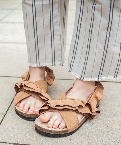 BREEZE（ブリーズ）の「フリルサンダル（サンダル・キッズ・オレンジ/キャメル・18/17/19/15 /14/16）」の19枚目の写真